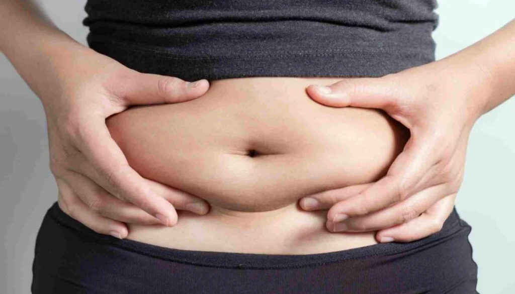 belly pic of Cortisol Belly Look Like