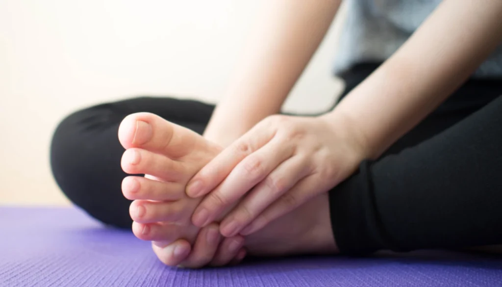 Hands and feet awareness – Move fingers and toes slowly.