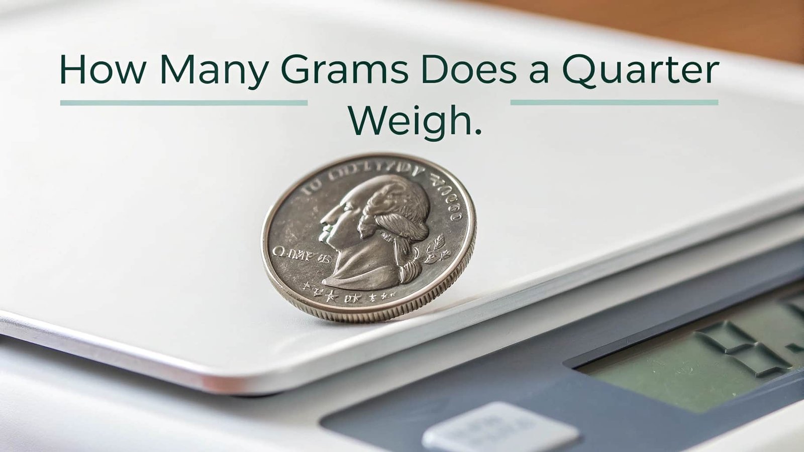 How Many Grams Does a Quarter Weigh